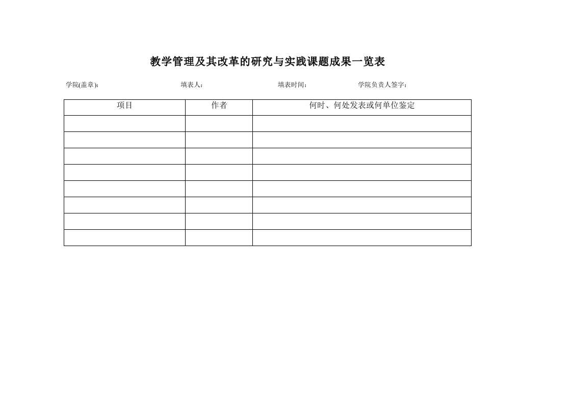 学管理及其改革的研究与实践课题成果一览表-星星万能库