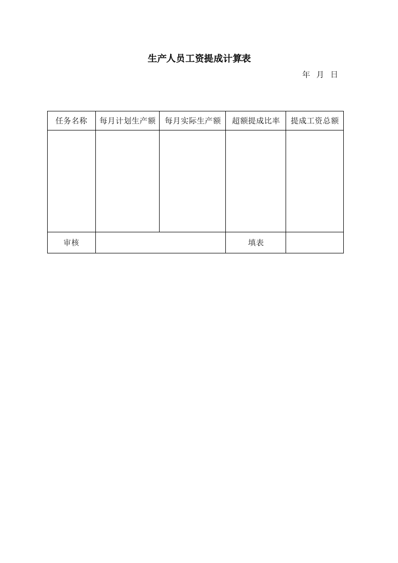 生产人员工资提成计算-星星万能库